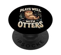 Plays Well With Otters PopSockets PopGrip Adesivo