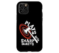 Plays With Sharp Objects Funny Axe Throwing Lover Custodia per iPhone 11 Pro