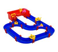 Playset Acquatico per Bambini 53 Pezzi 123x90x7 cm con Acqua e Sabbia Blu e Rosso