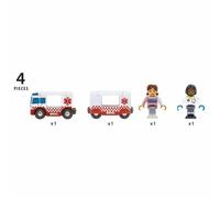 Playset Brio Rescue Ambulance 4 Pezzi