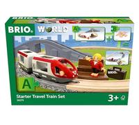 Brio world - starter set trenini in legno, 22 pezzi, 3+