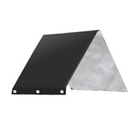 Playset Canopy Replacement 89x52" Silver Coated 210D Playset Tarp Replacement with Grommet Full Black Water and Sun Resistant All Season Sunshade for Playhouse Canopy
