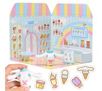 Playset Cinnamoroll Ice Cream Parlour 40+ Stickers and 6 cm Figurine 3D Casa R