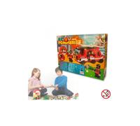PLAYSET COSTRUZIONI POMPERI 170PZ ASSEMBLARE PERSONAGGI VIGILI DEL FUOCO CAMION