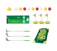 Playset di golf per bambini - club regolabili, tappetino, buca di pratica, gioco portatile | Attività sportiva di apprendimento precoce per lo sviluppo delle competenze motorie, il gioco del giardino,