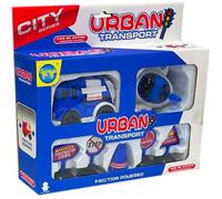 PLAYSET GIOCO TRASPORTO URBANO VITA IN CITTÀ POLIZIA VEICOLI SEGNALI STRADALE