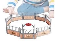 Playset Horse Barn, modello di fattoria di cavallo modello | Girl Boy Farm Animali fissi figure con recinzione, collezione di figure di , piacere realistico, , per Pasqua, compleanno,