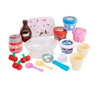 Little Tikes Creative Chefs Ice Cream Kit - con Speciale Sabbia Make-It! Mix, 17 Accessori, set per Giochi di Finzione Realistici, Età 3+, NON COMMESTIBILE