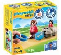 Playset Playmobil 1.2.3 Cane Bambini 70406 [6 pcs]