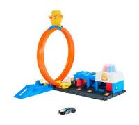 Hot Wheels City - Super Stazione di Polizia, playset regolabile con 4 corsie del