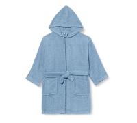 Playshoes Accappatoio unisex per bambini in spugna, blu jeans, 110-116