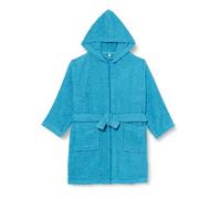 Playshoes Accappatoio unisex per bambini in spugna, turchese, 110-116