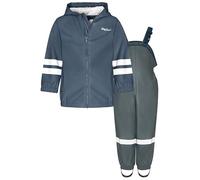 Playshoes Basic - Tuta da pioggia, Uni Navy Grey, 98 Unisex per bambini