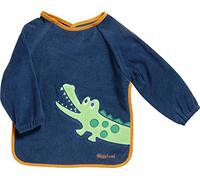 Playshoes Bavaglino per Neonato Impermeabile con Maniche Lunghe, Coccodrillo Ricamato