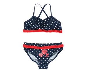 PLAYSHOES Bikini 'Schwäne' blu / rosso / bianco Bambini PLAYSHOES 122-128