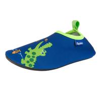 PLAYSHOES Calzatura aperta 'Krokodil' blu / lime Bambini PLAYSHOES 20,5