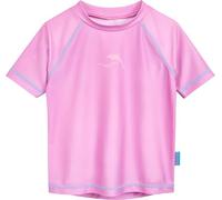 Playshoes Camicia da Nuoto Unisex per Bambini Rash Guard Shirt, Colore Viola Tie-Dye, 146-152
