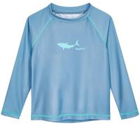 Playshoes Camicia Rash Guard a Maniche Lunghe, Unisex, per Bambini, Long Blue Shark, 110-116