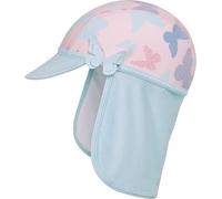 Playshoes Cappello Di Protezione Uv, Copricapo con cuffia da piscina Unisex - Bambini e ragazzi, Farfalle, 51