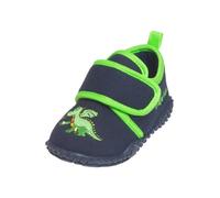 PLAYSHOES Ciabatta 'Drache' marino / limone / verde neon / arancione scuro Bambini PLAYSHOES 22,5
