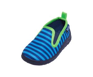 PLAYSHOES Ciabatta 'Ringel' marino / blu cielo / lime Bambini PLAYSHOES 22,5
