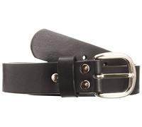 Playshoes Cintura Di Pelle, Cintura per bambini Unisex - Bambini e ragazzi, Nero Larghezza 25 Mm, 70