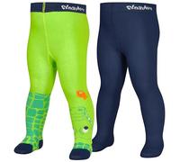 Playshoes Collant Unisex - Bambini e ragazzi, Set Di 2 Coccodrilli, 74-80