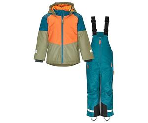 Playshoes Color Block - Tuta da sci Bambini unisex, Petrol, 98 -