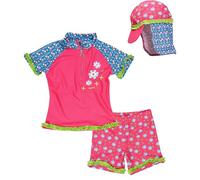 Playshoes Costume da Bagno in Due Pezzi, Costume da Bagno + Cappello da Bagno con Protezione UV 50+ Protezione Solare