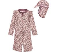 Playshoes Costume Intero a Maniche Lunghe e Berretto da Bagno con Protezione UV 50+ Protezione Solare