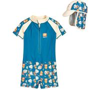 Playshoes Costume Intero e Berretto da Bagno con Protezione UV 50+ Protezione Solare