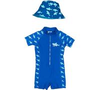Playshoes Costume Intero e Cappello da Sole con Protezione UV 50+, Costume da Bagno
