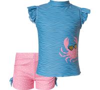 PLAYSHOES Costume intero 'Krebs' blu / oro / rosa / bianco Bambini PLAYSHOES 86-92 blu / oro / rosa / bianco