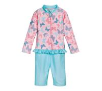 PLAYSHOES Costume intero 'Schmetterlinge' blu / acqua / rosa / rosa chiaro Bambini - Bimba - Bambina (taglie 92-140) - Abbigliamento - Costumi da bagno PLAYSHOES 98-104