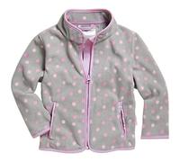 Playshoes Fleece-Jacke, Giacca in Pile Unisex - Bambini e ragazzi, Grigio (Dots), 80