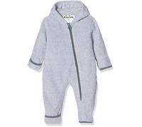 Playshoes Tuta in pile, Tuta Unisex - Bambini e ragazzi, grigio/melange, 80