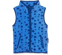 Playshoes Fleece Weste, Giacca in Pile Unisex - Bambini e ragazzi, Blu (Stars), 86