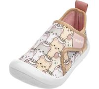 Playshoes Freizeitschuh, Scarpe da Ginnastica Unisex-Bambini, Rosa Allover Katzen, 26 EU