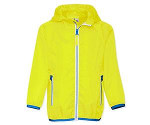 Playshoes Giacca Antipioggia Pieghevole, Unisex - Bambini e ragazzi, Giallo Neon, 98