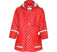 Playshoes Giacca da pioggia, Abbigliamento antipioggia antivento e impermeabile Unisex - Bambini e ragazzi, punti rossi, 92