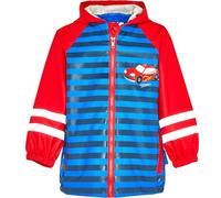 Playshoes Giacca da pioggia, Abbigliamento antipioggia antivento e impermeabile Unisex - Bambini e ragazzi, auto da corsa, 86
