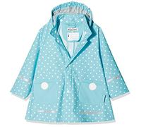 Playshoes Giacca da pioggia, Abbigliamento antipioggia antivento e impermeabile Unisex - Bambini e ragazzi, punti turchesi, 86