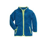 Playshoes Giacca in pile, Piano da esterno Unisex - Bambini e ragazzi, pile lavorato a maglia blu, 86