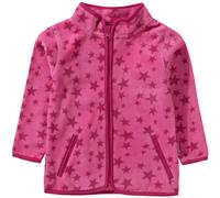 Playshoes Giacca in pile, Piano da esterno Unisex - Bambini e ragazzi, stelle rosa, 92