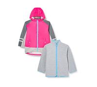 Playshoes Giacca funzionale impermeabile 3 in 1, Giacca antipioggia impermeabile Unisex - Bambini e ragazzi, rosa fluo, 92