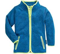 Playshoes Giacca in pile, Piano da esterno Unisex - Bambini e ragazzi, pile lavorato a maglia blu, 140