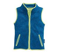 Playshoes Gilet in pile, Piano da esterno Unisex - Bambini e ragazzi, pile lavorato a maglia blu, 128