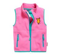 PLAYSHOES Gilet 'DIE MAUS' turchese / ocra / giallo oro / rosa, Taglia 80