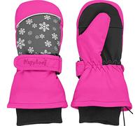 Playshoes Guanto, Guanti invernali Unisex - Bambini e ragazzi, Fiocchi Di Neve Rosa, 3 (ca. 4-6 anni)