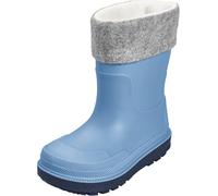 Playshoes Gummistiefel gefüttert, Stivali in Gomma, Blau Socke, 34 EU